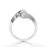 Pierścionek z markizą białe złoto SBP_023